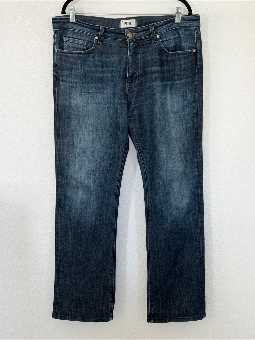 PAIGE Doheny Jeans Size 36 Dark Wash Straight Leg Made in USA
